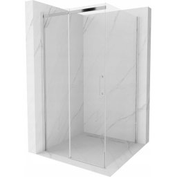 Mexen Omega Zuhanykabin Toló ajtóval 100 x 100 cm, átlátszó üveg, króm - 825-100-100-01-00 Toló ajtós