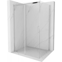 Mexen Omega Zuhanykabin Toló ajtóval 140 x 100 cm, átlátszó üveg, króm - 825-140-100-01-00 Toló ajtós