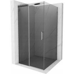 Mexen Omega Zuhanykabin Toló ajtóval 100 x 100 cm, grafit, króm - 825-100-100-01-40 Toló ajtós