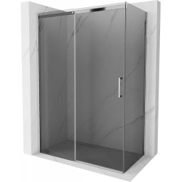 Mexen Omega Zuhanykabin Toló ajtóval 160 x 80 cm, grafit, króm - 825-160-080-01-40 Toló ajtós