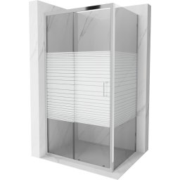 Mexen Apia Zuhanykabin Toló ajtóval 100 x 90 cm, intim , króm - 840-100-090-01-20 Toló ajtós