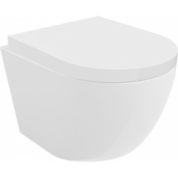 Mexen Lena Perem nélküli fali wc lassú záródásu tetõvel greu , duroplast, fehér - 30220200 Wc