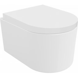 Mexen Sofia Perem nélküli fali wc lassú záródásu tetõvel szürke , duroplast, fehér - 30540200 Wc
