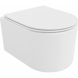 Mexen Sofia Perem nélküli fali wc lassú záródásu tetõvel slim, duroplast, fehér - 30540300 Wc