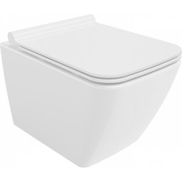 Mexen Vega Perem nélküli fali wc lassú záródásu tetõvel slim, duroplast, fehér - 30654000 Wc