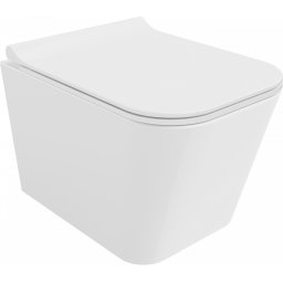 Mexen Teo Perem nélküli fali wc lassú záródásu tetõvel slim, duroplast, fehér - 30850700 Wc