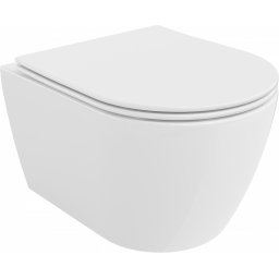 Mexen Carmen Perem nélküli fali wc lassú záródásu tetõvel slim, duroplast, fehér - 30880400 Wc