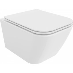 Mexen Madox Perem nélküli fali wc lassú záródásu tetõvel slim, duroplast, fehér - 30154000 Wc