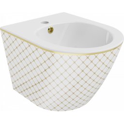 Mexen Lena bidé fali , fehér/ arany arany - 35224809 Bidé Bidé
