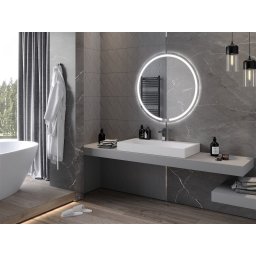 Mexen rózsa Led fürdõszobai tükör, kerek 90 cm, LED 6000K, + páramentesít? - 9810-090-090-611-00 Led Tükör