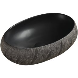 Mexen Abril mosdó pultra helyezhetõ 58 x 39 cm, fekete - 22015866 Pultra építhető