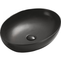 Mexen Jowita mosdó pultra helyezhetõ 52 x 39 cm, fekete mat - 21355285 Pultra építhető