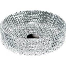 Mexen Aura üveg mosdó pultra helyezhetõ 39 x 39 cm, transparent - 24013900 Pultra építhető