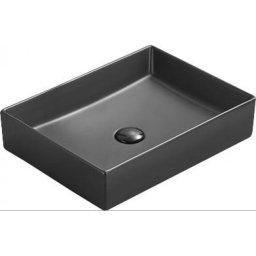 Mexen Goya mosdó pultra helyezhetõ 51 x 37 cm, fekete mat - 22185085 Pultra építhető