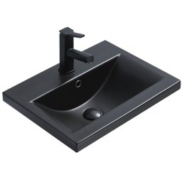 Mexen Emma beépítheõ mosdó kagyló 51 x 39 cm, fekete mat - 25055185 Mosdó csaplyukal