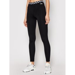 Vans Leggings Bladez Check VN0A5AN4 Fekete Slim Fit