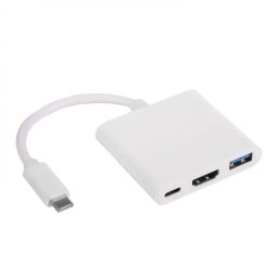 USB Type-C(M) HDMI(F)/USB-A(F)/USB-C(F) adapter AKYGA AK-AD-57