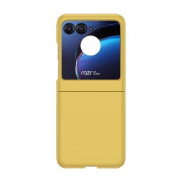 PLASTIC Műanyag védőburkolat Motorola Razr 40 Ultra sárga