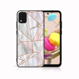 PROTEMIO MY ART Védőburkolat LG K42 PINK MARBLE (143) készülékhez