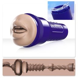 Fleshlight Boost Blow - élethű száj maszturbátor (testszínű)
