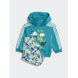 adidas Melegítő ruha szett Dino Camo Allover Print French Terry Jogger Set IM1662 Türkizkék