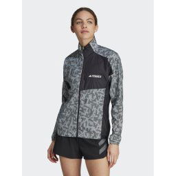 adidas Széldzseki Terrex Trail Running Windbreaker HZ5328 Szürke Regular Fit
