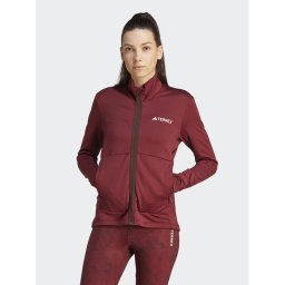 adidas Polár kabát IB1813 Piros Slim Fit