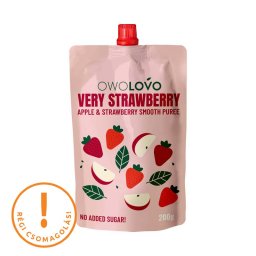 Owolovo 100% gyümölcspüré alma-eper 200ml