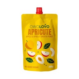 Owolovo 100% gyümölcspüré alma-sárgabarack 200ml