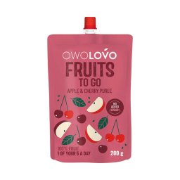 Owolovo Fruits to Go 100% gyümölcspüré alma-cseresznye 200ml