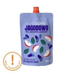Owolovo 100% gyümölcspüré alma-kékáfonya 200ml