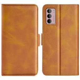 SIDE Wallet tok Motorola Moto G42 világosbarna