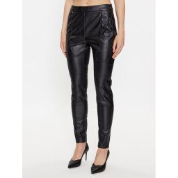 Boss Műbőr nadrág 50501104 Fekete Slim Fit