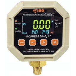 Digitális nyomáskapcsoló IBOPRESS 10 - 1/4" IBO elektronikus szivattyú szabályozó szárazonfutás elleni védelemmel