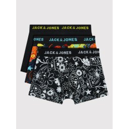 Jack&Jones Junior 3 darab boxer Sugar 12189220 Fekete