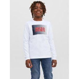 Jack&Jones Junior Blúz 12244209 Fehér Regular Fit