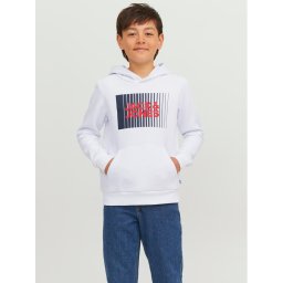 Jack&Jones Junior Pulóver 12237459 Fehér Regular Fit
