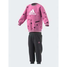 adidas Melegítő ruha szett IA1560 Rózsaszín Slim Fit
