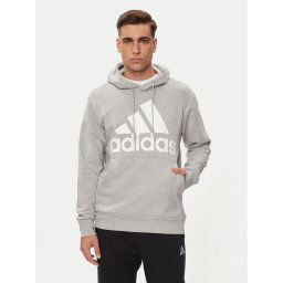 adidas Pulóver Essentials French Terry Big Logo IC9364 Szürke Regular Fit