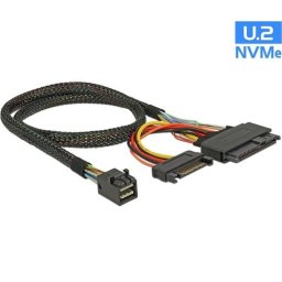 SFF-8643 apa > U.2 SFF-8639 anya + SATA táp
