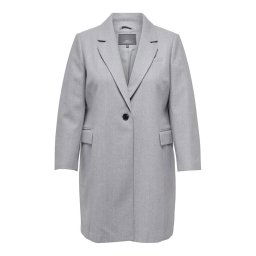 ONLY Carmakoma Átmeneti kabát 15295413 Szürke Regular Fit