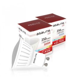 Asalite LED Izzó GU10 spot 3W 4000K (250 lumen) LED izzó