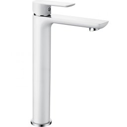 Mexen Alfa mosdó csaptelep magas, fehér/króm - 745710-02 Csaptelep