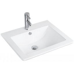 Mexen Salma beépítheõ mosdó kagyló 54 x 47 cm, fehér - 25395400 Mosdó csaplyukal