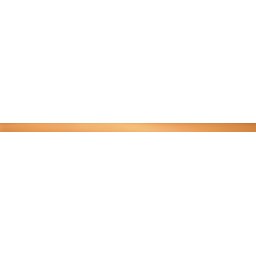 Tudadzin Wall strip Copper Glossy 60,8x2,3 Domino Flare