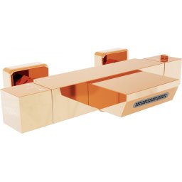Mexen Cube termosztáros kád csaptelep , rózsa arany - 77360-60 Kádtölt? csap
