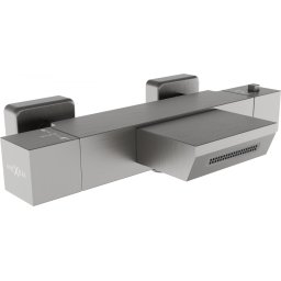 Mexen Cube termosztáros kád csaptelep , grafit - 77360-66 Kádtölt? csap