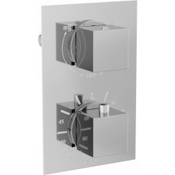 Mexen Cube termosztáros kád és zuhany csaptelep rejtett , króm - 77502-00 Kádtölt? csap