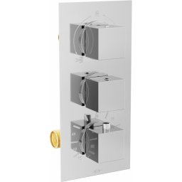 Mexen Cube termosztáros kád és zuhany csaptelep rejtett , króm - 77503-00 Kádtölt? csap