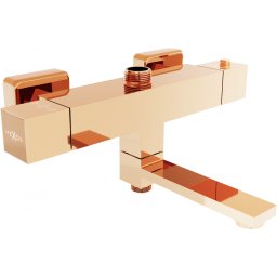 Mexen Cube termosztátos kád és zuhany csap, rózsa arany - 77910-60 Kádtölt? csap